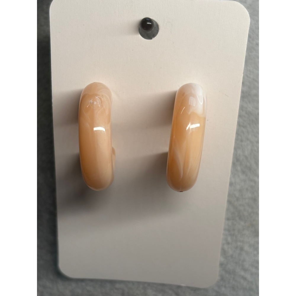 #11. Chic Resin Hoop Earrings